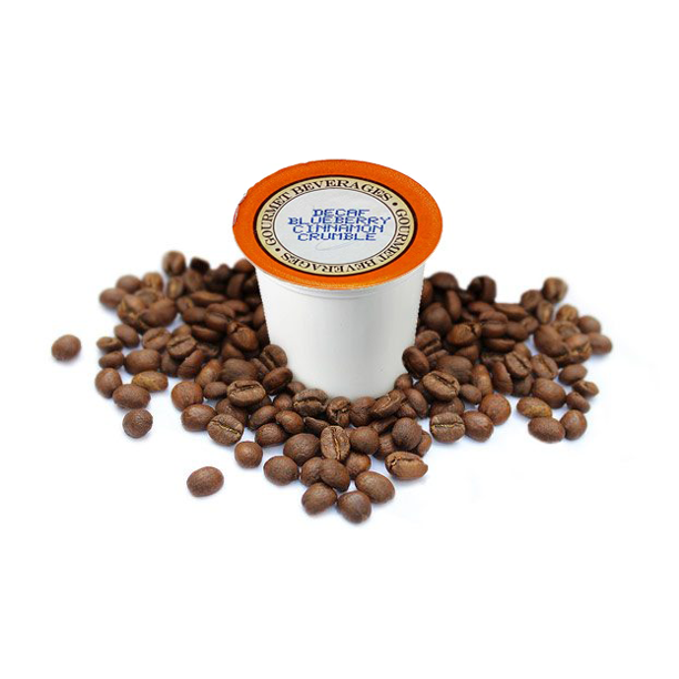  Decaf Blueberry Cinnamon Crumble Coffee, 100 Single Serve Cups