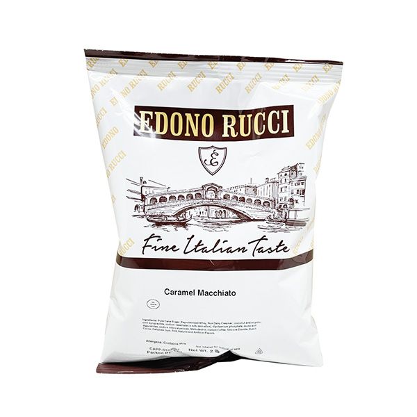  Edono Rucci Caramel Macchiato Cappuccino Mix, 2 Lb Bags