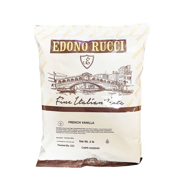 Edono Rucci French Vanilla Cappuccino Mix, 4 Bags (2 Lbs Each)