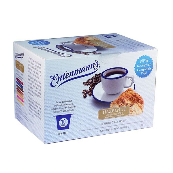 Entenmann's Single Serve Coffee, Hazelnut 4/10 (40 Count)