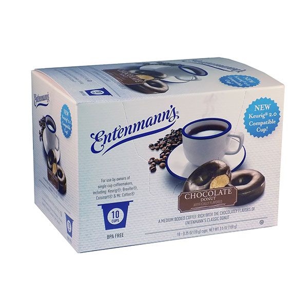  Entenmann's Single Serve Coffee Chocolate Donut (10 Cups)