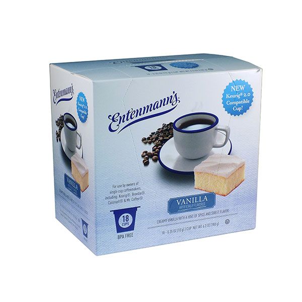  Entenmann's Single Serve Coffee, Vanilla 18 Count