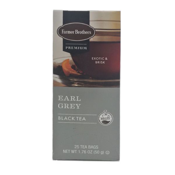  Farmer Brothers Premium: Earl Grey Hot Tea, 1/25 Ct Tea Box