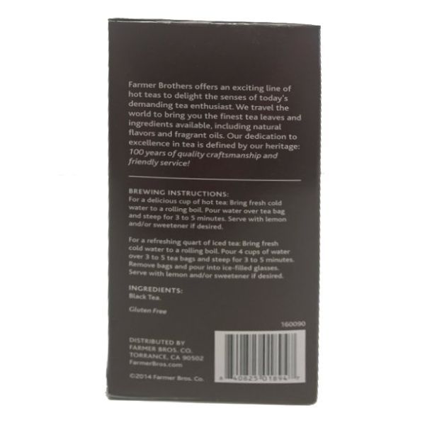  Farmer Brothers Premium: English Tradition, 2/25 Ct Tea Boxes