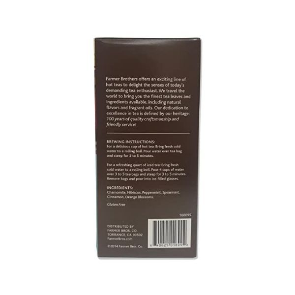  Farmer Brothers Premium: Enchanting Moments Hot Tea, 2/25 Ct Tea Boxes