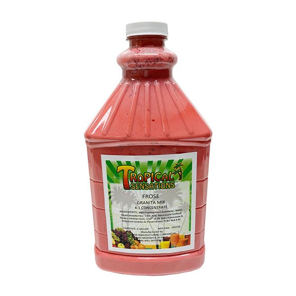  Tropical Sensations - Frosé (Frozen Rosé) Drink Mix, 1 Bottle 64 Oz