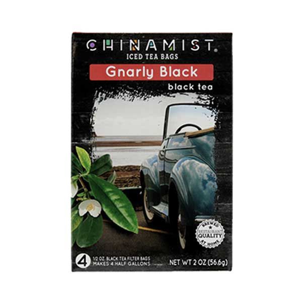  China Mist Naturally Flavored Gnarly Black Iced Tea Bags, 4-Count Box, 6-Pack (Each Bag Yields 1/2 Gallon)