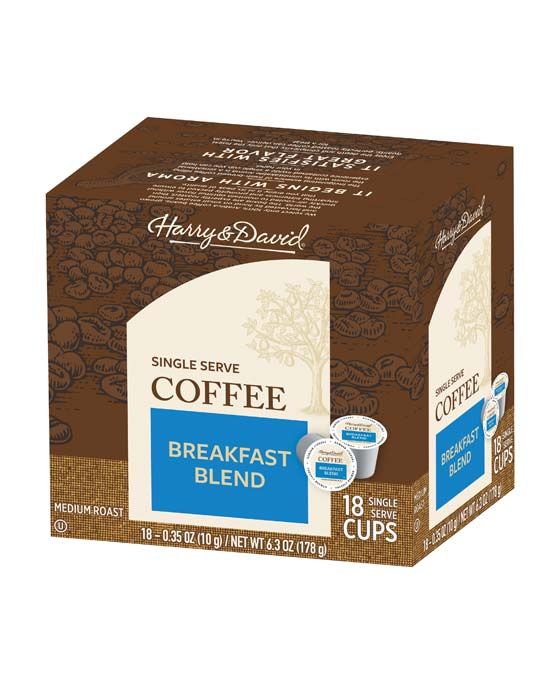  Harry & David Breakfast Blend Single Serve Coffee, 2/18 Count