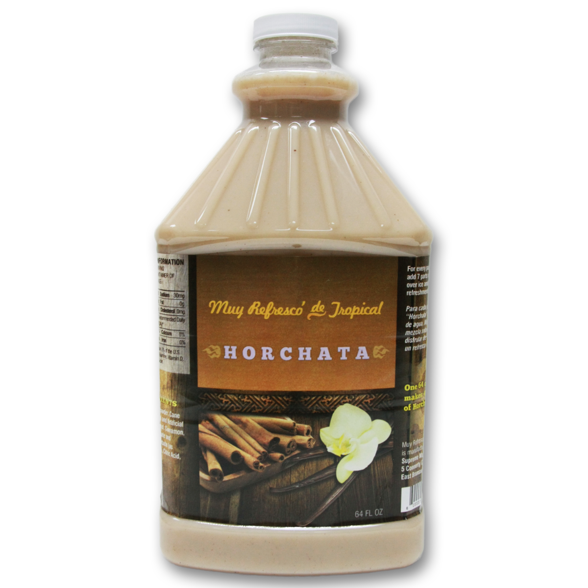 Horchata Frozen Drink Mix, Muy Refresco De Tropical, 6 Bottles (64 Oz)