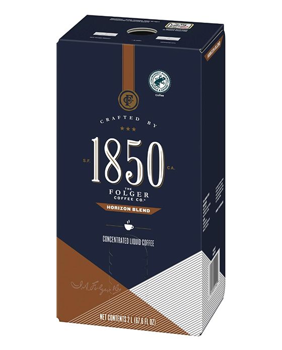  Folgers 2 Liter 1850 Horizon Blend (Replaces Dark Roast) (Two Boxes)