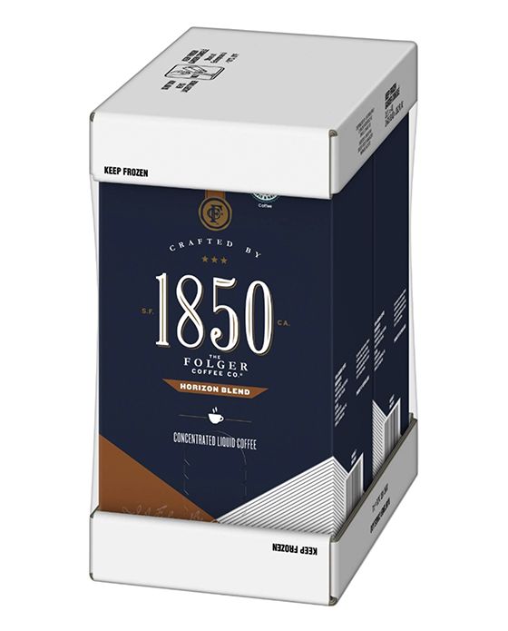  Folgers 2 Liter 1850 Horizon Blend (Replaces Dark Roast) (Two Boxes)