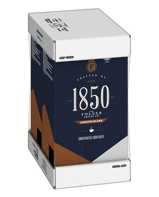  Folgers 2 Liter 1850 Horizon Blend (Replaces Dark Roast) (Two Boxes)
