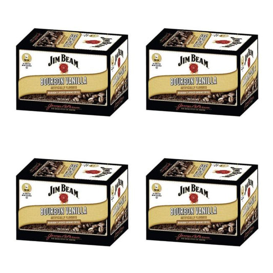  Jim Beam Bourbon Vanilla Single Serve Coffee, 40 Count, Keurig 2.0 Compatible