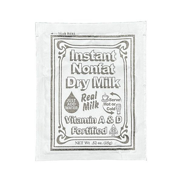  Non-Fat Dry Milk Instant Mix – 15g Packets, 20 Pack – Vitamin A & D Fortified