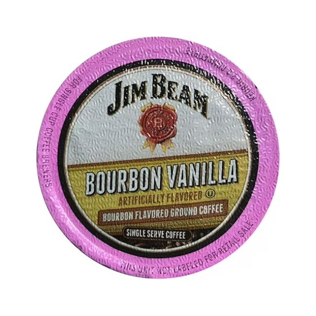  Jim Beam Bourbon Vanilla Single Serve Coffee, 40 Count, Keurig 2.0 Compatible