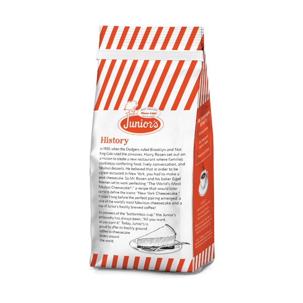  Junior Most Fabulous Brooklyn Blend, Medium Roast Ground Coffee, 12 Oz Bag 