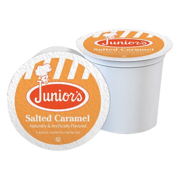  Junior's Most Fabulous Salted Caramel, Medium Roast Single Single Serve 18 Ct 