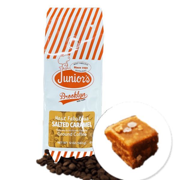  Junior's Most Fabulous Salted Caramel Ground Coffee, 4/12 Oz Bag
