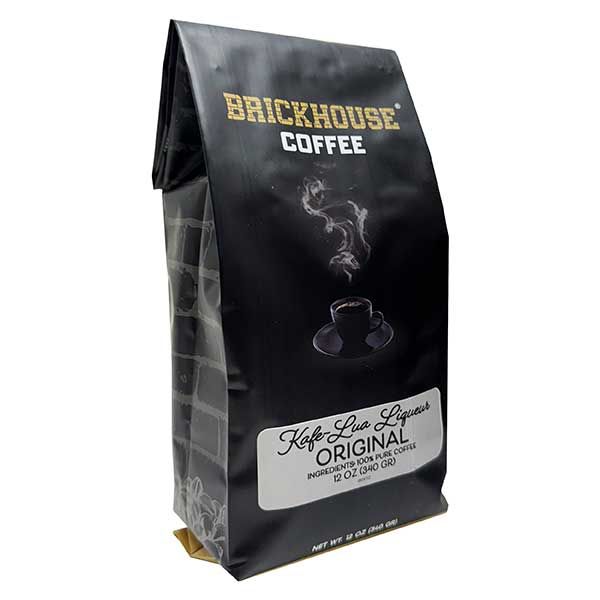  Kafe-Lua Liqueur Flavored Ground Coffee By Brickhouse, Original, 12oz Bag