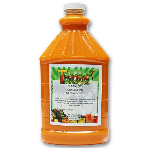  Tropical Sensations - Mango Granita Mix, 6 Bottles 64 Oz Each
