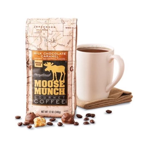  Harry & David Milk Chocolate Caramel Moose Munch Gourmet Ground Coffee 3 Bags