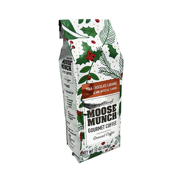  Moose Munch Milk Chocolate Caramel Coffee, Limited Edition Holiday Bags, 2x12oz