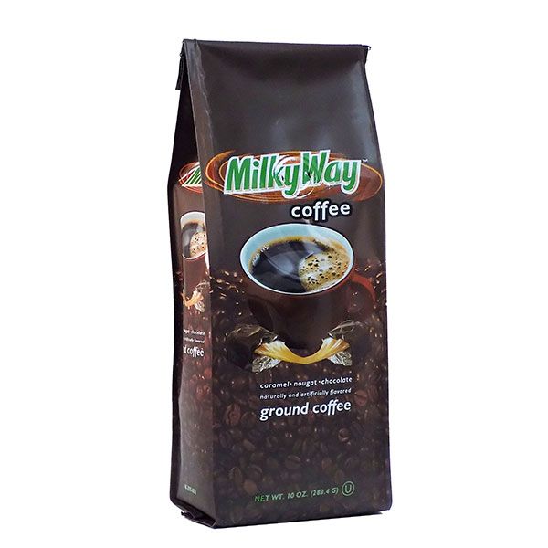  Milky Way Caramel, Nougat And Chocolate, Naturally And Artificially Flavored Ground Coffee,4/10 Oz Bags