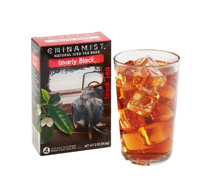  China Mist Naturally Flavored Gnarly Black Iced Tea Bags, 4-Count Box, 2-Pack (Each Bag Yields 1/2 Gallon)