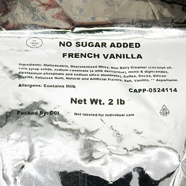  Brickhouse French Vanilla No Sugar Added Powdered Cappuccino Mix, 2lb Bag – Rich, Creamy, And Sugar-Free