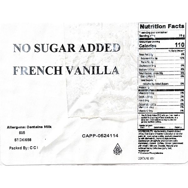  Brickhouse French Vanilla No Sugar Added Powdered Cappuccino Mix, 6 Bags (2lbs Each) – Rich, Creamy, And Sugar-Free