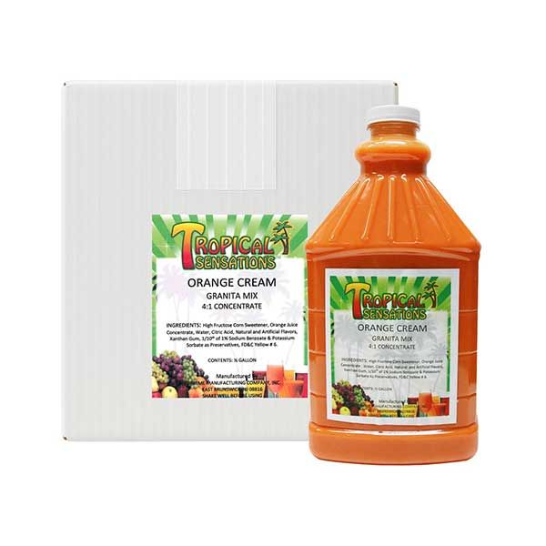  Orange Cream, Frozen Drink Mix Slush Machine Mix Case Of 6