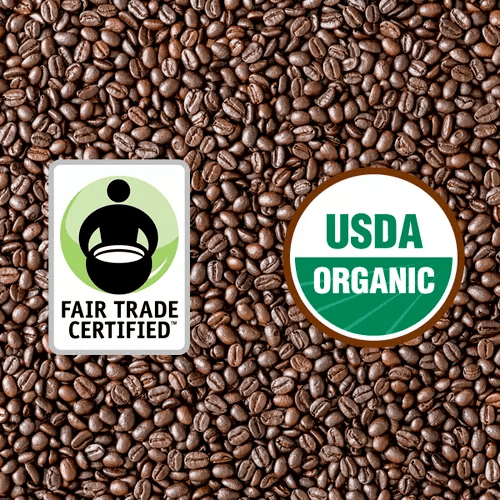  Dallis Bros. Coffee "Red Den Blend" Dark Roasted Fair Trade Organic Whole Bean Coffee - 12 Ounce Bag