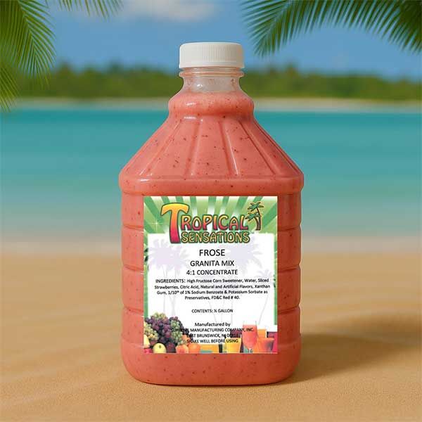  Tropical Sensations - Frosé (Frozen Rosé) Drink Mix, 6 Bottles 64 Oz Each