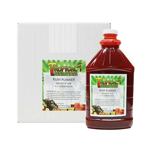  Frozen Drink Tropical Sensations Rum Runner Grantia Mix 6 Bottles, Non-Alcoholic