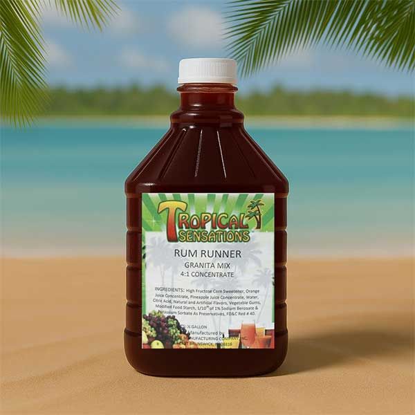  Frozen Drink Tropical Sensations Rum Runner Grantia Mix 6 Bottles, Non-Alcoholic
