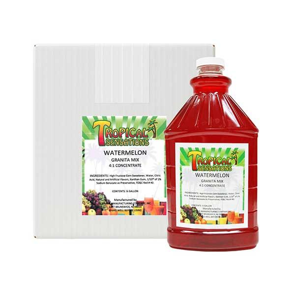  Tropical Sensations - Watermelon Granita Mix, 6 Bottles 64 Oz Each