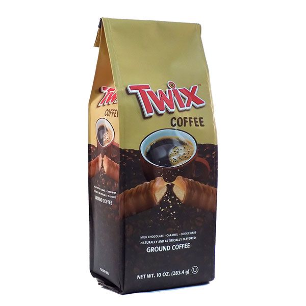  Twix Milk Chocolate, Caramel And Cookie Bars, Naturally And Artificially Flavored Ground Coffee, 2/10 Oz Bag