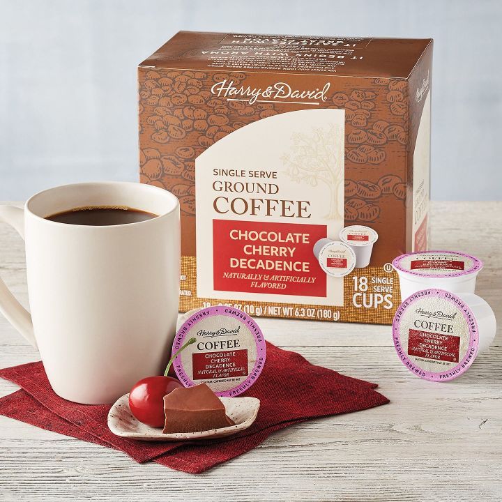  Harry & David Coffee Combo, Maple Walnut, Chocolate Cherry Decadence 2/18 Ct Boxes
